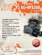 Flyer Promocional - Panasonic AG-HPX500